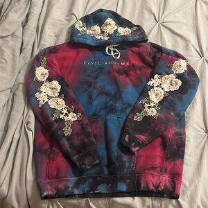 Tie dye civil regime hoodie. Size medium